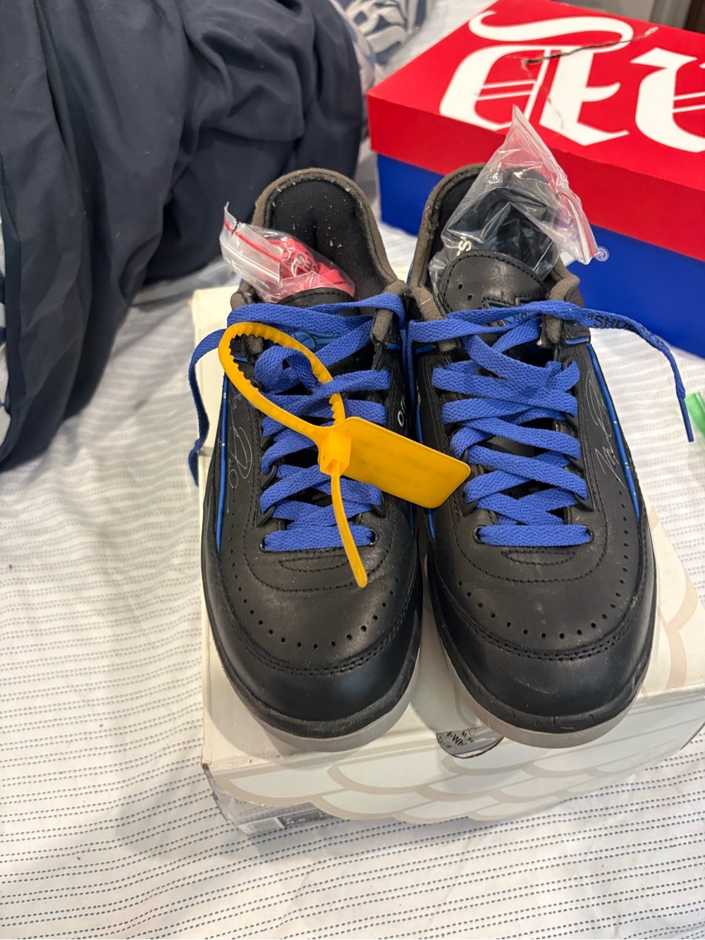 Jordan Off-White Air Jordan 2 Retro SP Low Black Varsity Royal size 7